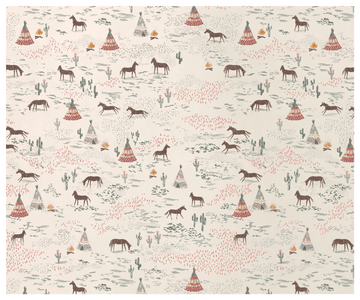 Inpakpapier - Chevaux heureux 10m - Maileg